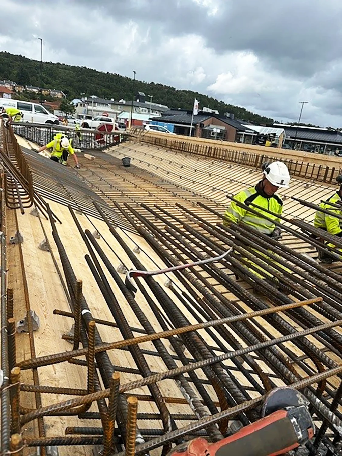 E134 igjennom Aksdal i Tysvær