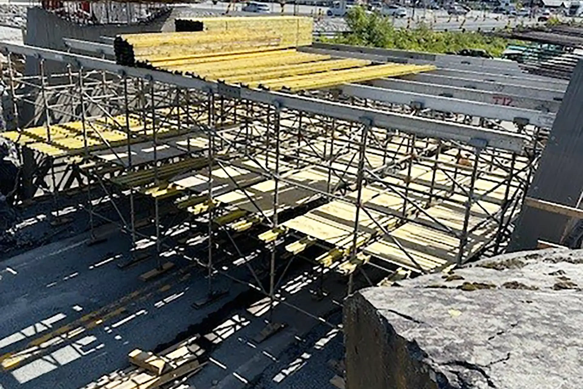 E134 igjennom Aksdal i Tysvær