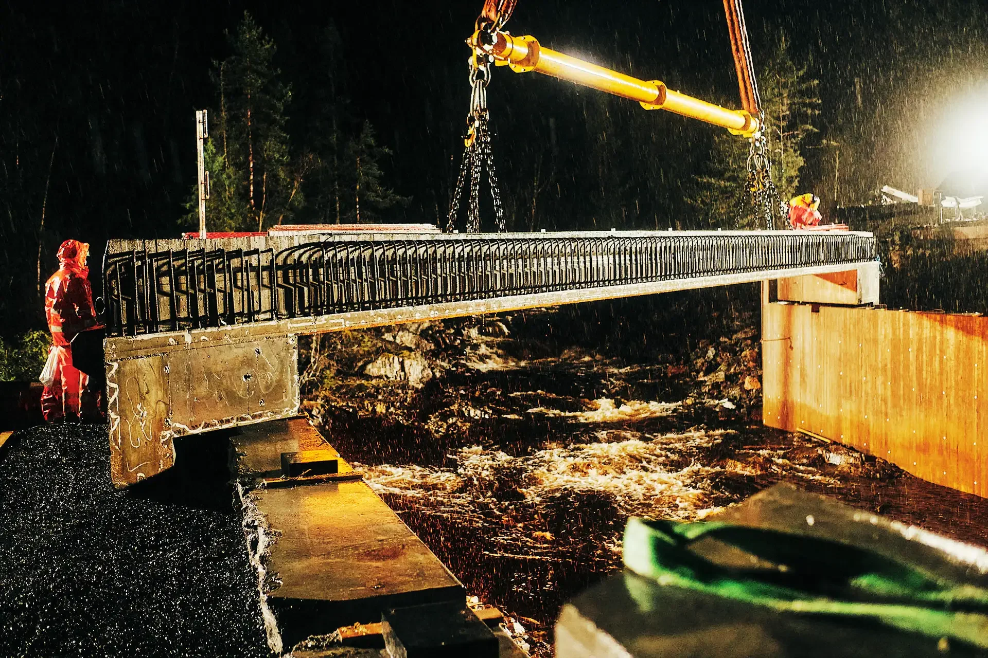 Kobbervoll bru på E134 like vest for Kongsberg