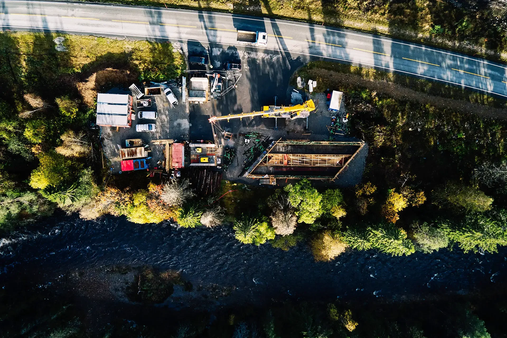 Kobbervoll bru på E134 like vest for Kongsberg